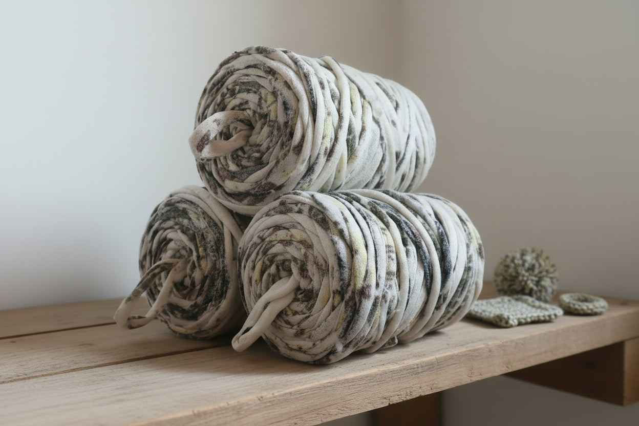 Pack de 3 Rolos de Trapilho Fio de Malha Residual