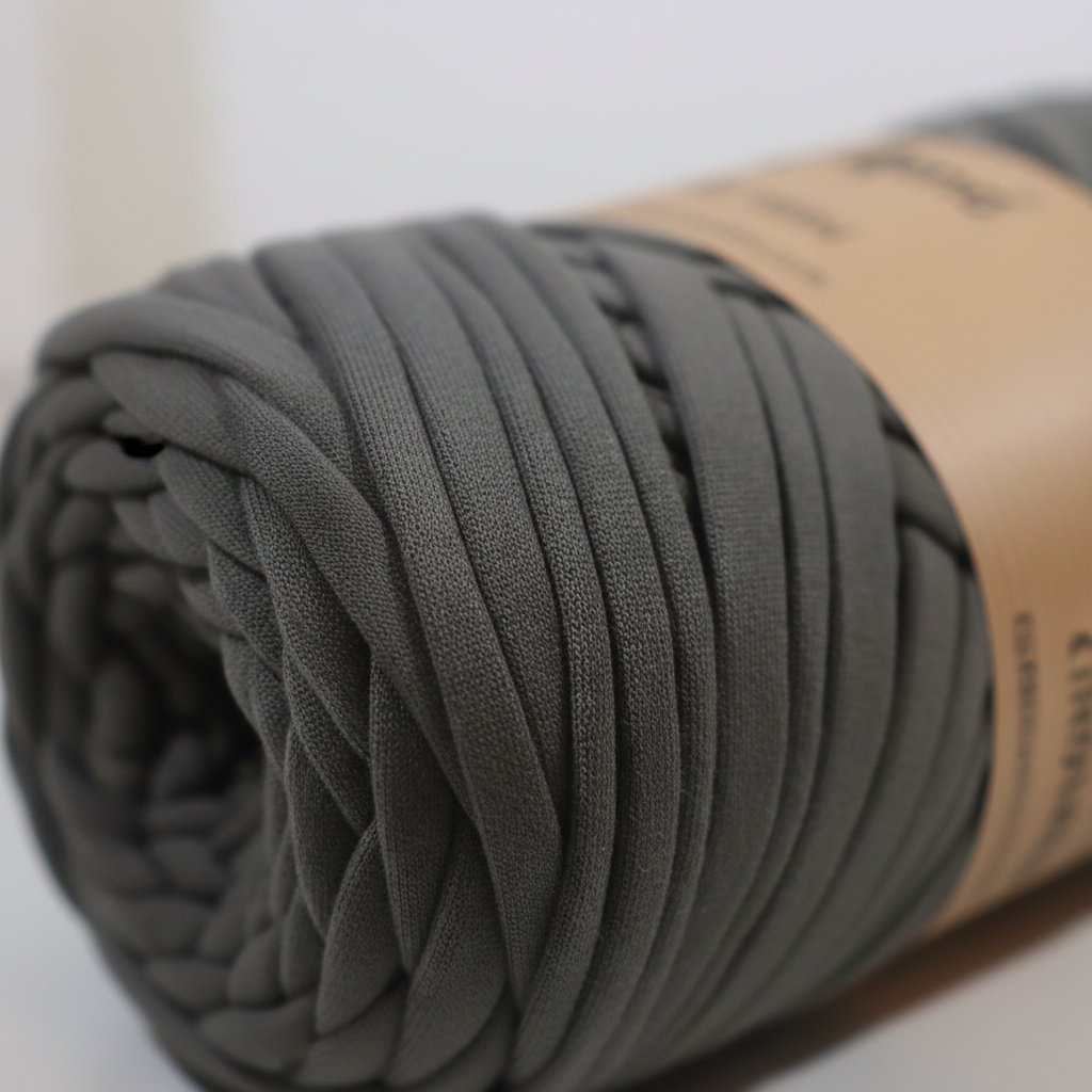Grey-Green Small T-shirt Yarn Ball