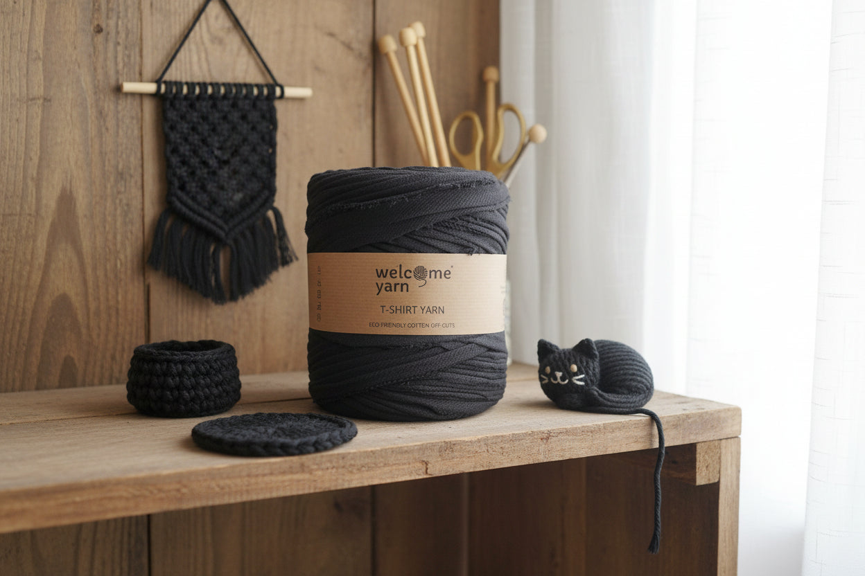 T-shirt Yarn Polo Dark Grey