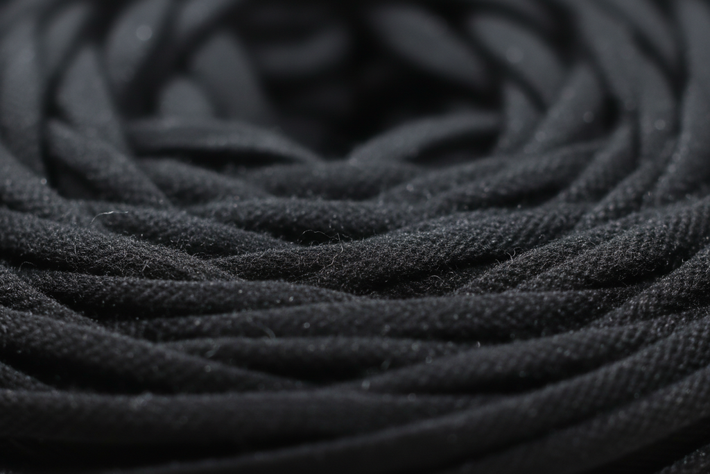 T-shirt Yarn Polo Black