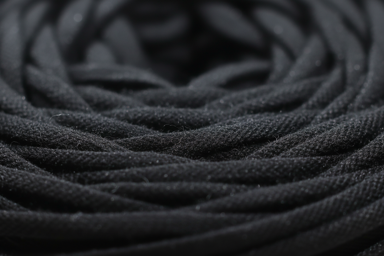 T-shirt Yarn Polo Black