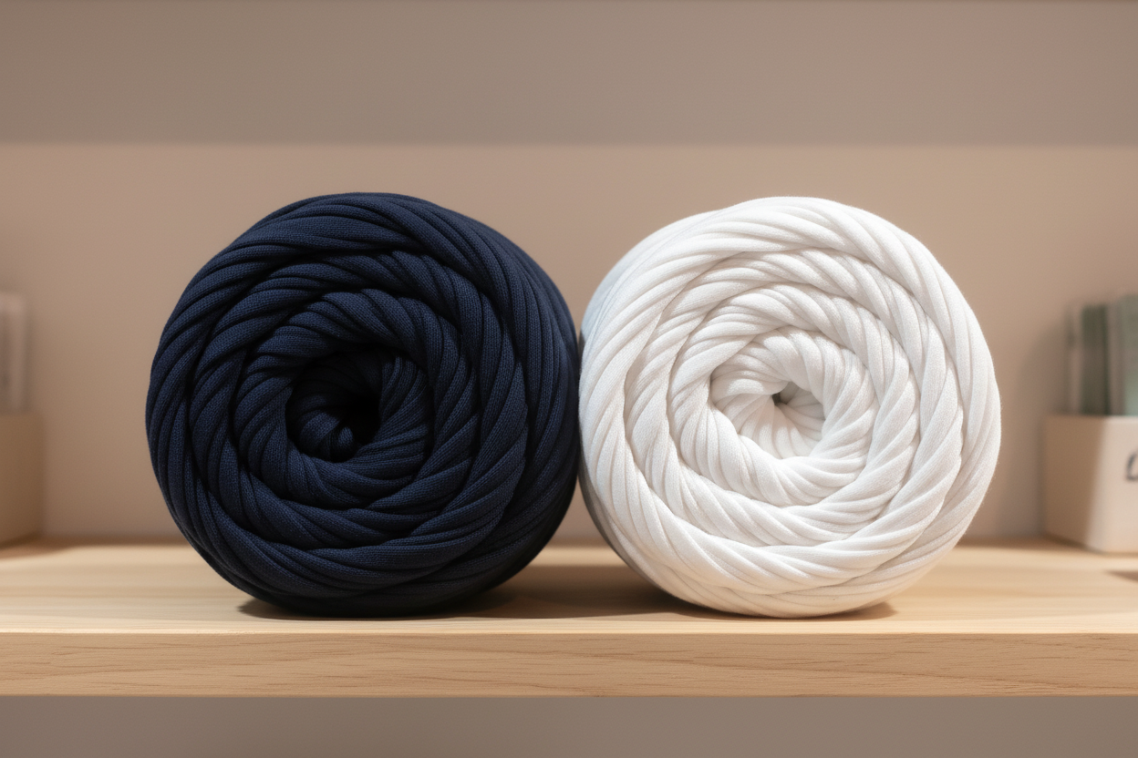 T-shirt Yarn Pack2x - Dark Blue and White