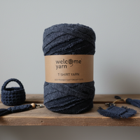 Trapilho franjado cinza escuro