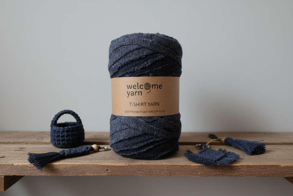 T-shirt Yarn Scruffy Dark Grey