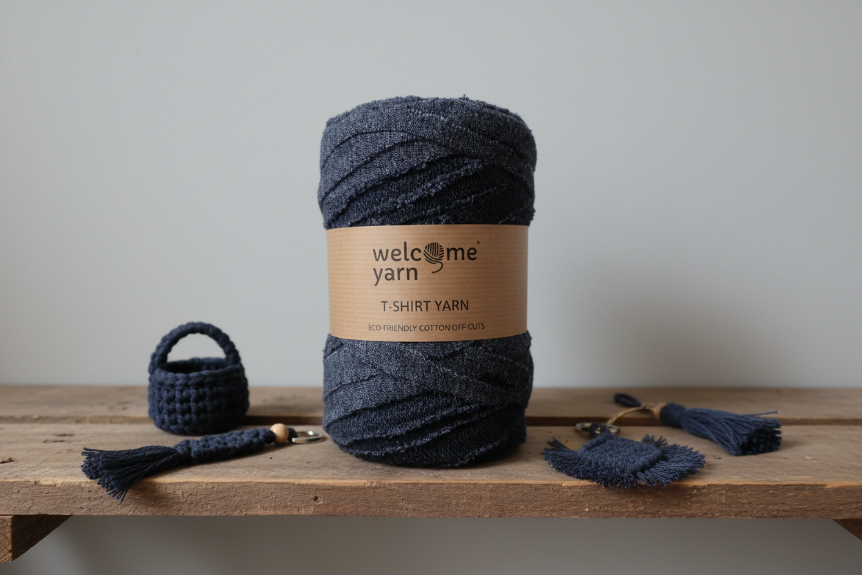 T-shirt Yarn Scruffy Dark Grey