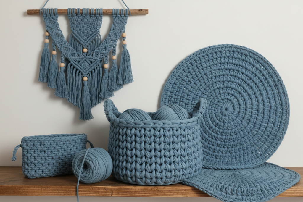 T-shirt Yarn Petrol Blue