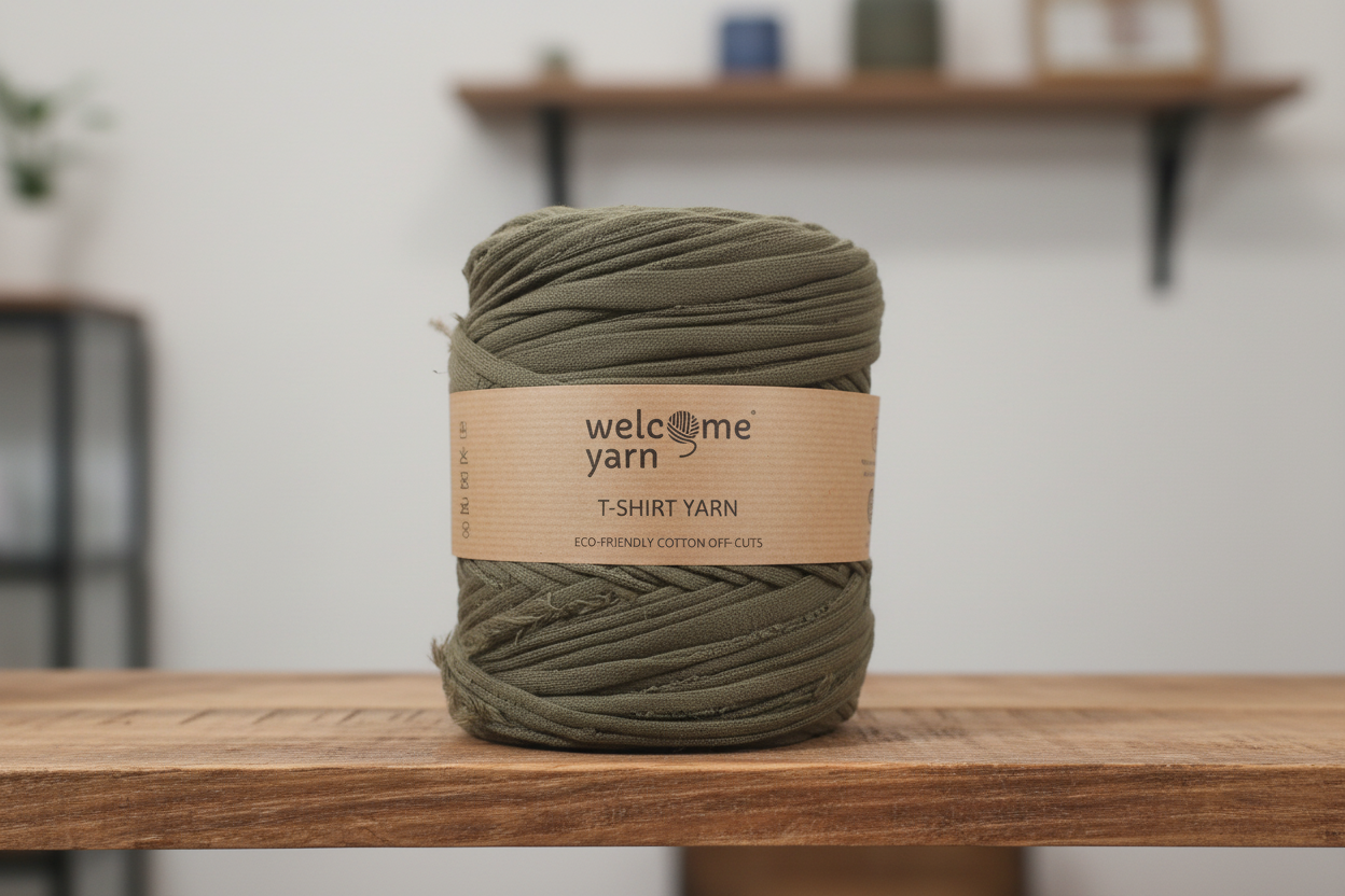 T-shirt Yarn Dark Green