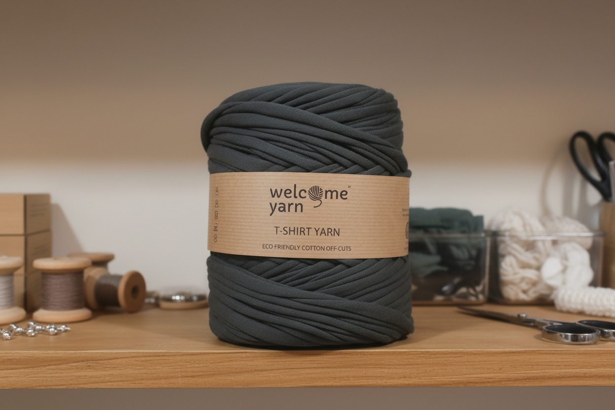 T-shirt Yarn Dark Grey