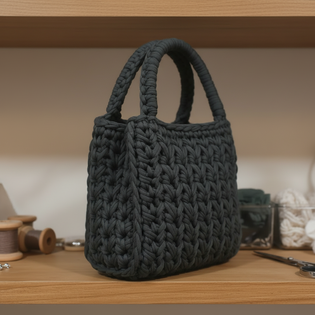 T-shirt Yarn Dark Grey