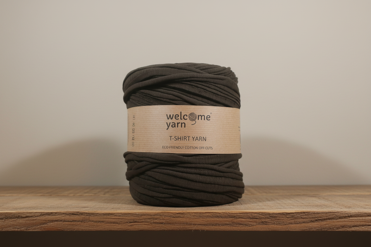 T-shirt Yarn Dark Brown