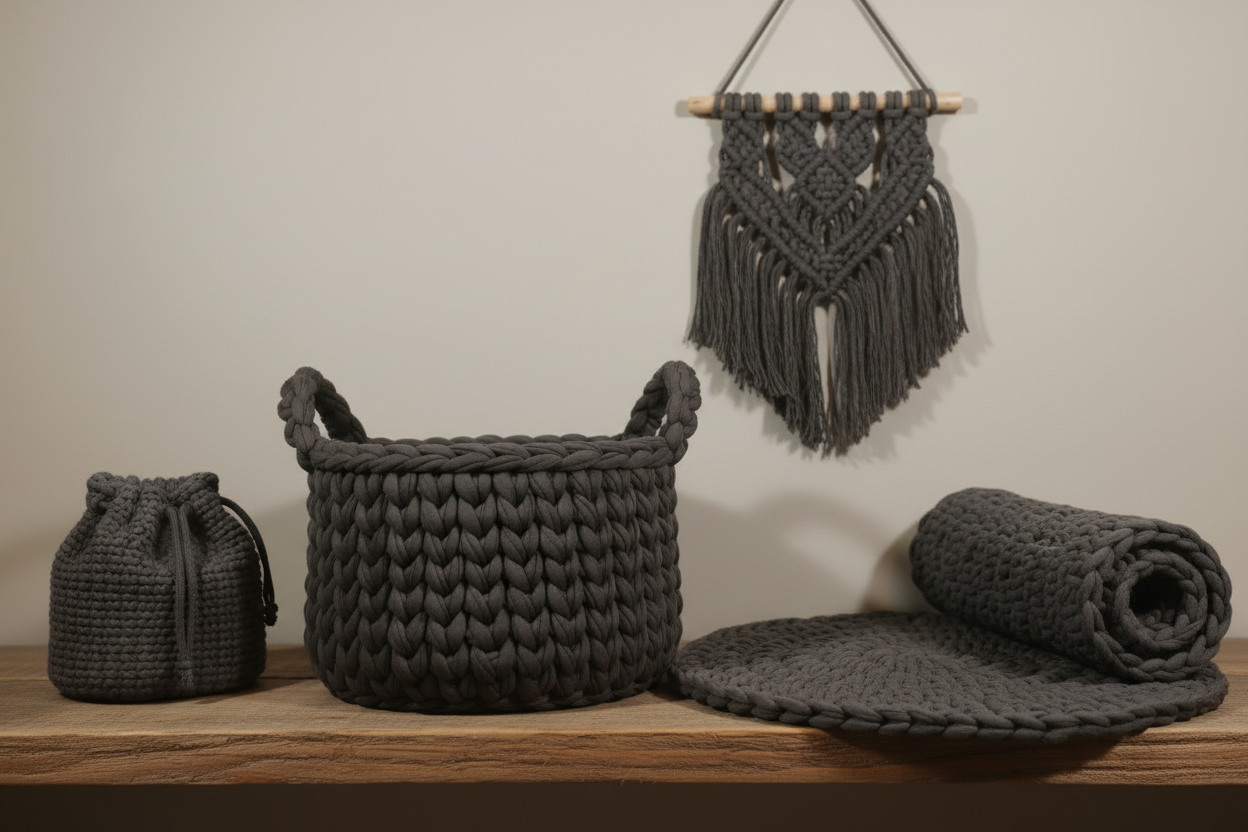 T-shirt Yarn Dark Brown