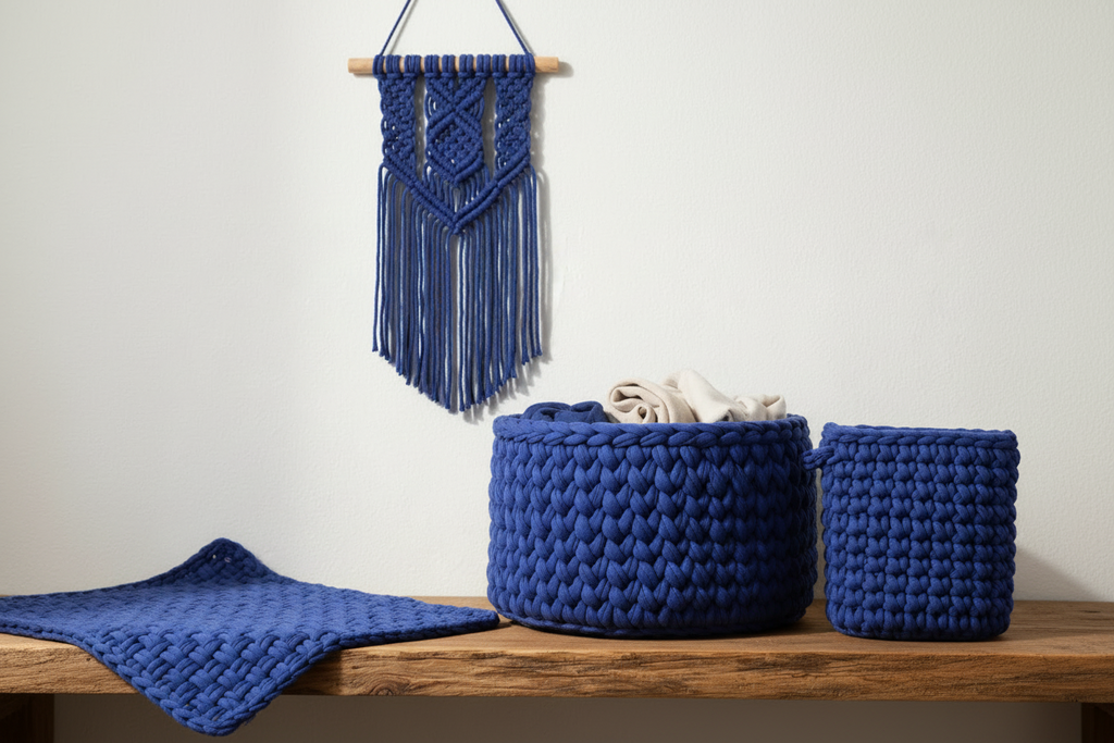 T-shirt Yarn Blue