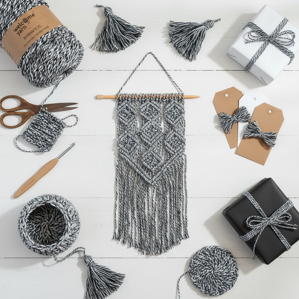 Barbante XL Black and White