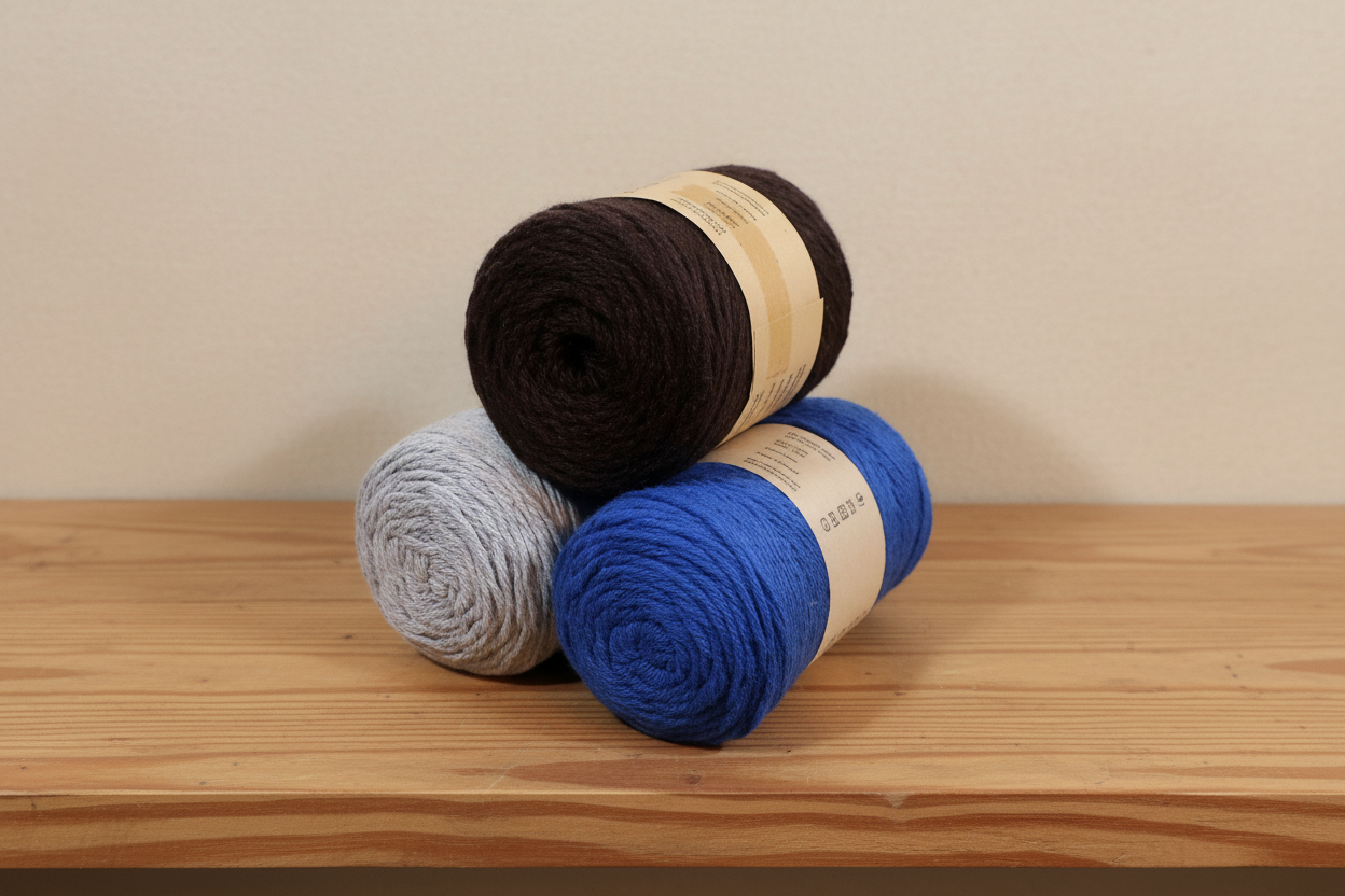 Pack 3 x Barbante M 125g / 100m - Grey Brown Blue