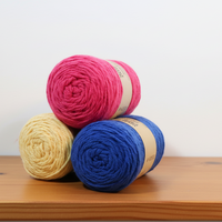 Pack 3 x Barbante M 125g / 100m - Yellow Blue Fuchsia Pink