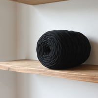 Cordon en coton noir de 600g - Coton Air - Léger et moelleux