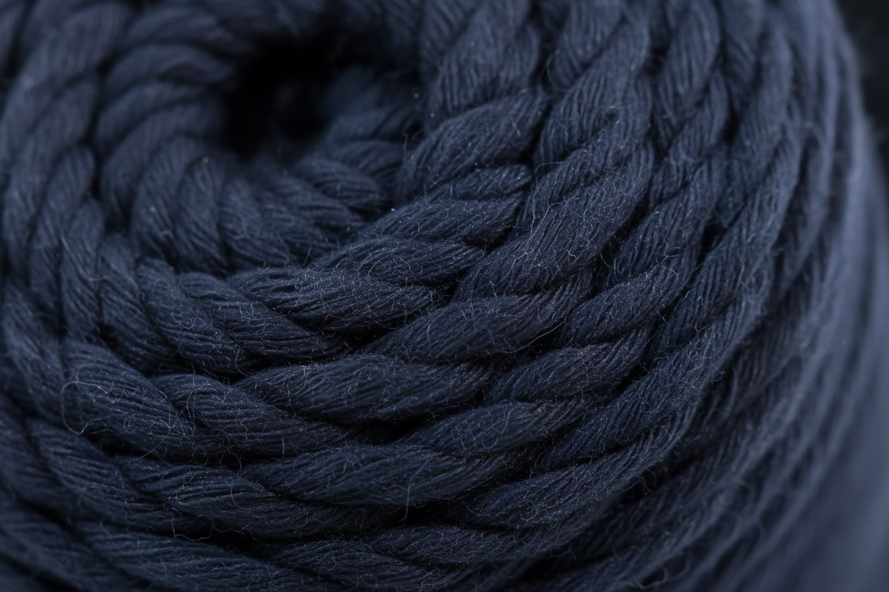 Yarn Scraps 1.20 Kg - Black and Dark Blue