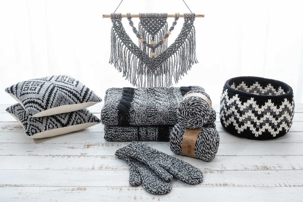 1.50Kg Barbante XL Black and White
