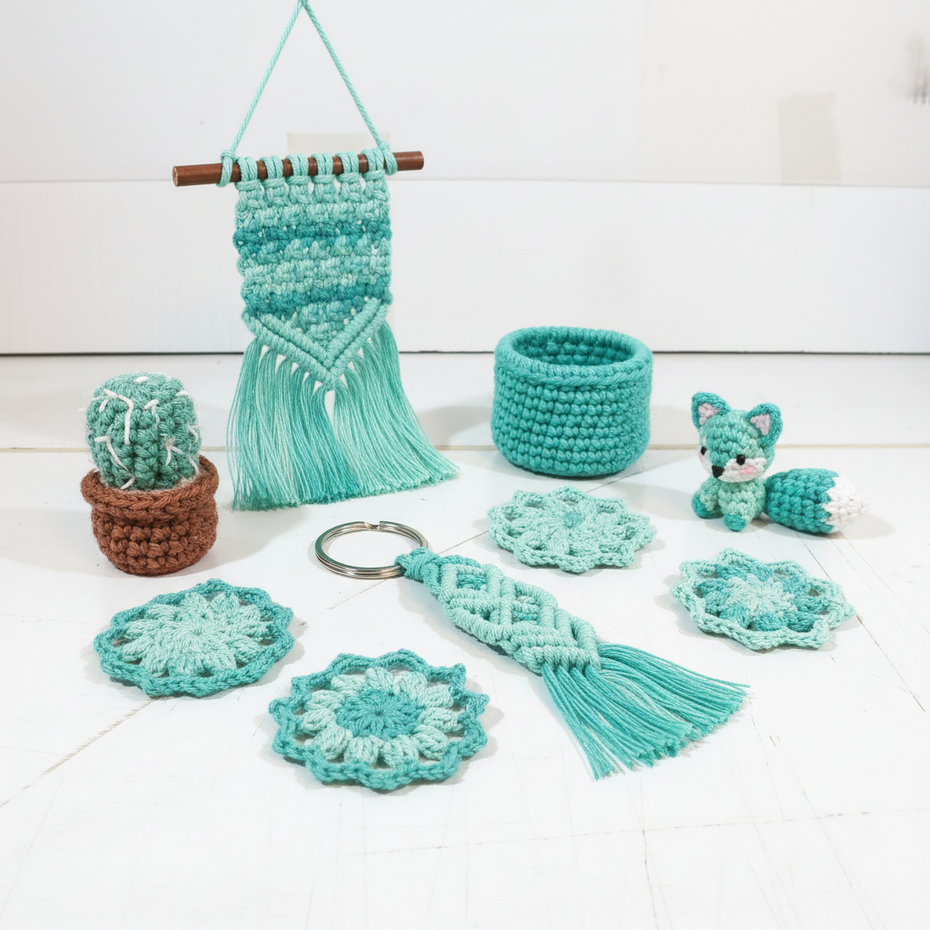 1.20Kg Recycled Cotton Shades of Green