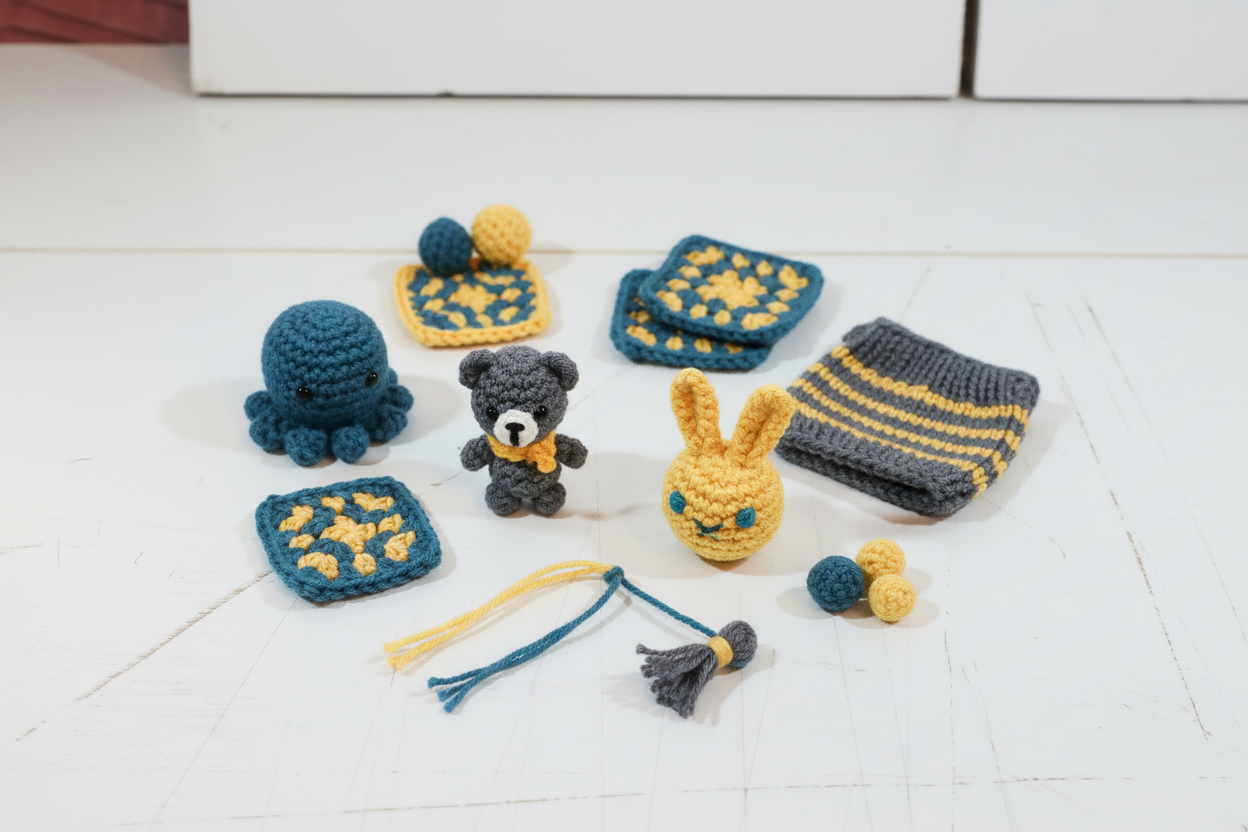 900g Barbante XL Grey Blue Yellow