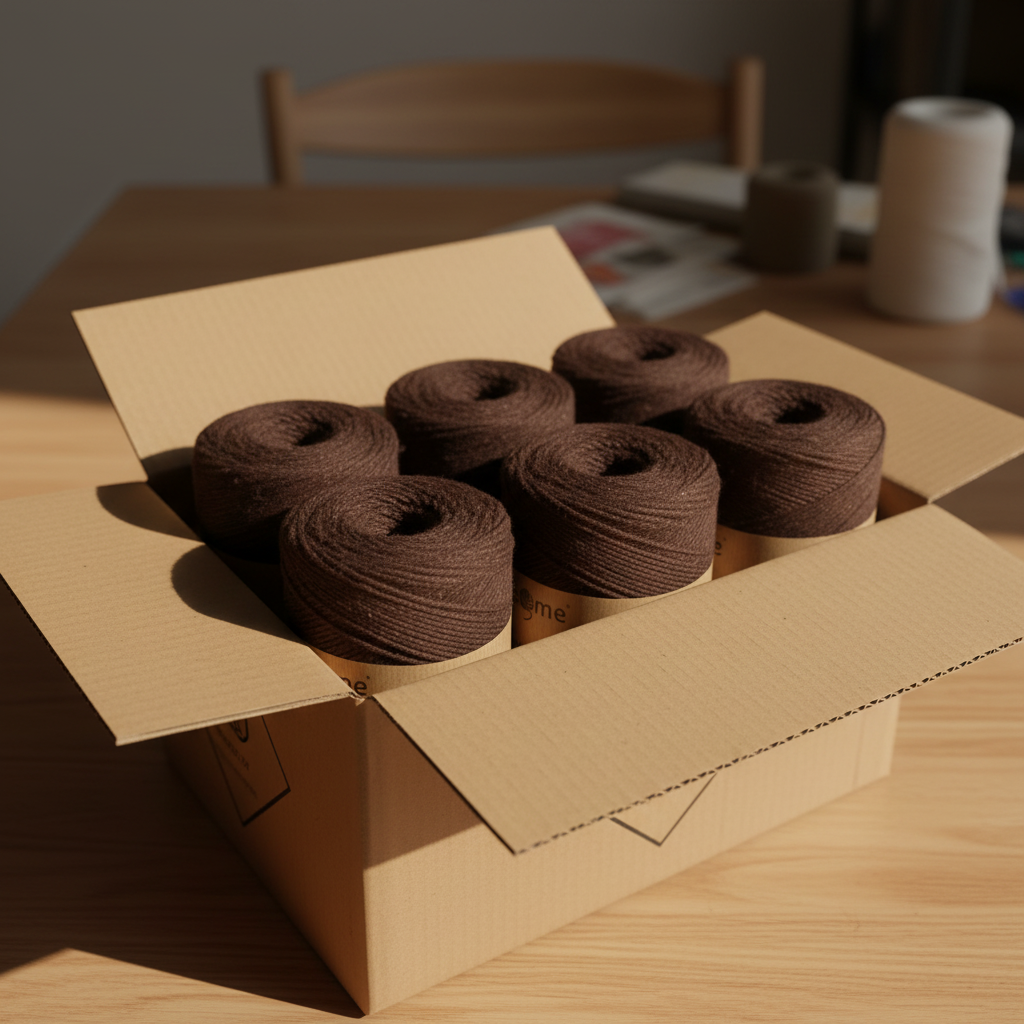 Fio Barbante M 300g Castanho Chocolate