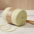 Rolo de Trapilho Fio de Malha Resídual - Amarelo Pastel - Algodão Pouco Elástico