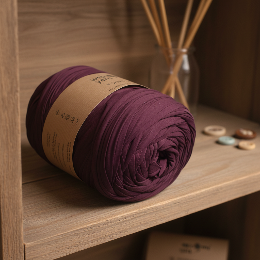 Rolo de Trapilho Fio de Malha Resídual - Roxo - Licra Muita Elasticidade
