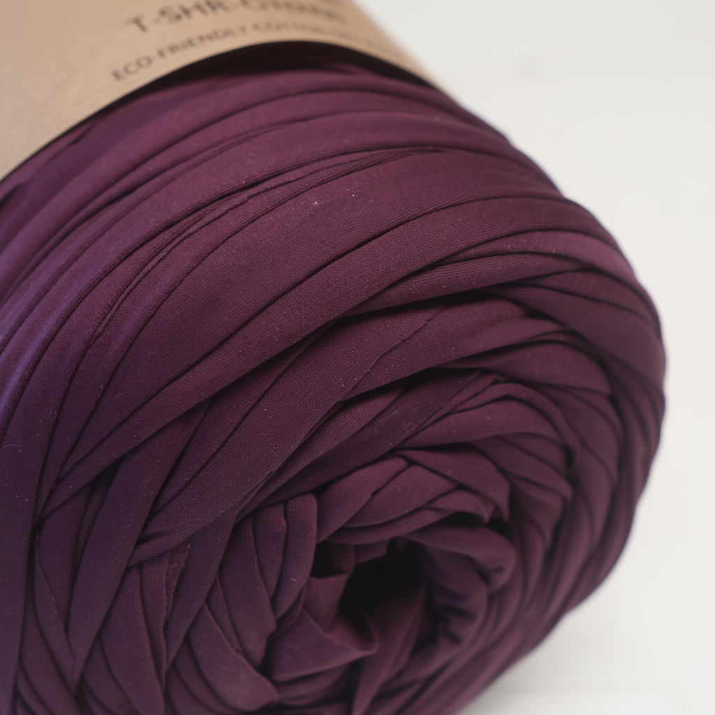 Rolo de Trapilho Fio de Malha Resídual - Roxo - Licra Muita Elasticidade