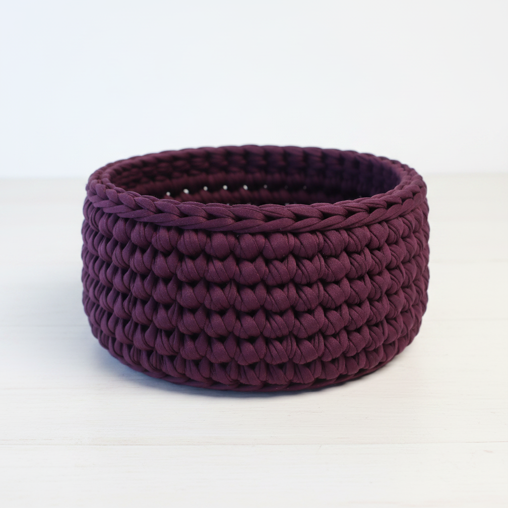 Rolo de Trapilho Fio de Malha Resídual - Roxo - Licra Muita Elasticidade