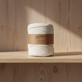 Rolo de Trapilho Fio de Malha Resídual - Branco - Algodão com Elasticidade