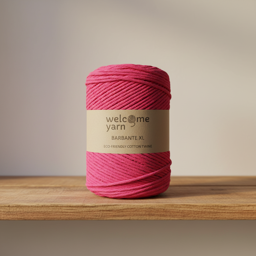 Fio Barbante XL 500g Rosa-choque