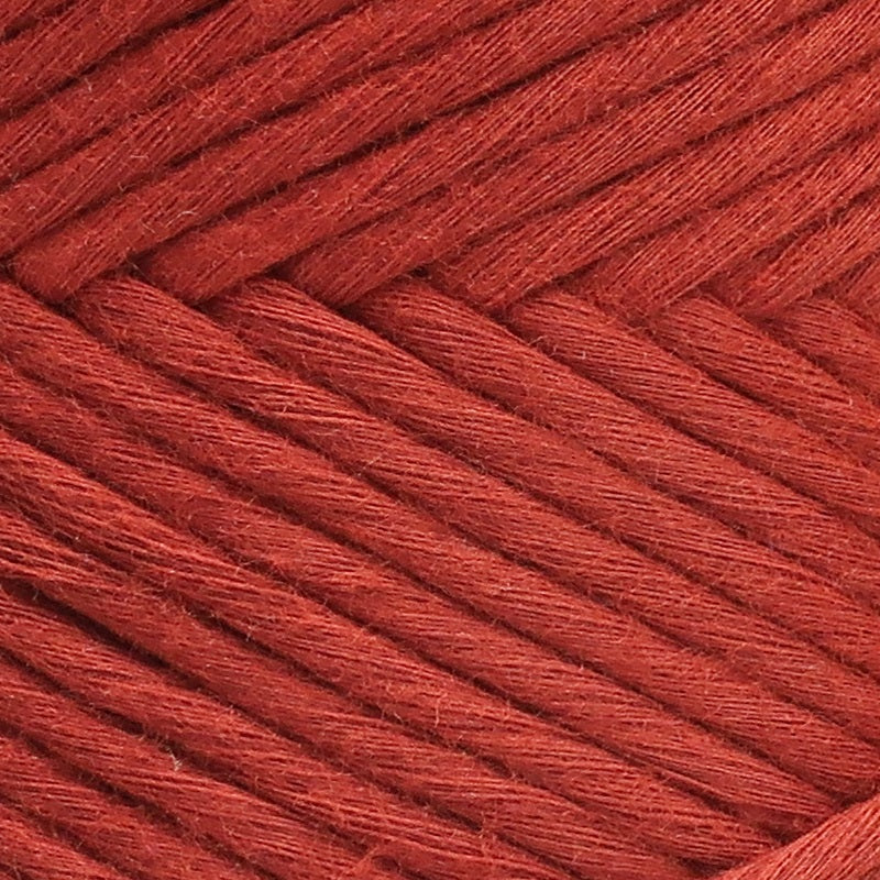 Coton Macramé Rustique Brique Orange