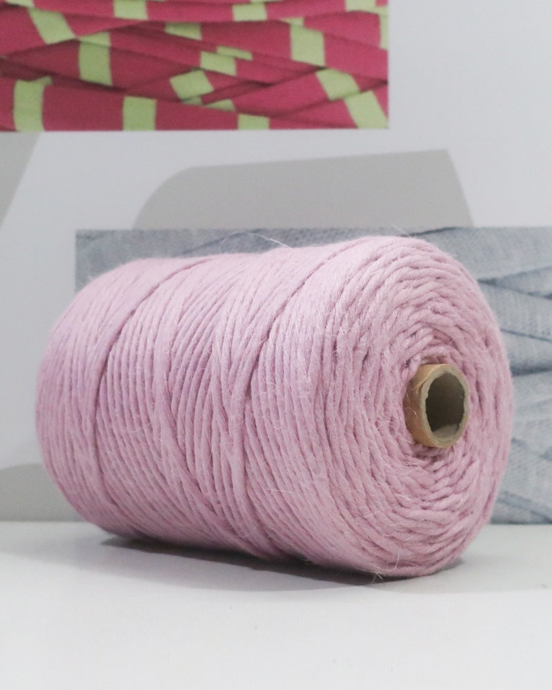 Rustic Macramé Cotton Pink 200m