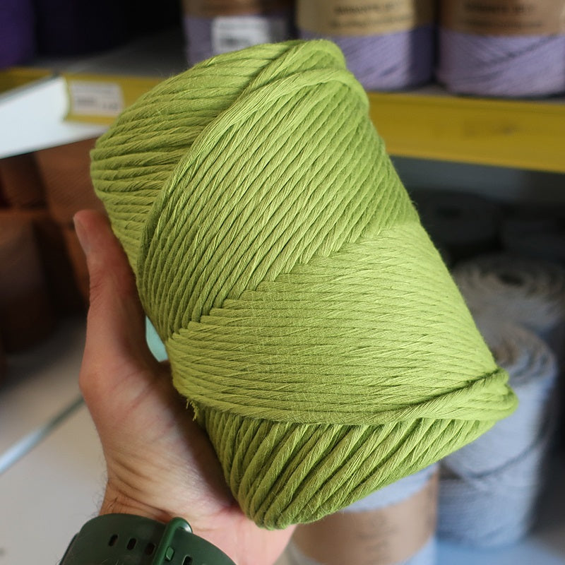 Rustic Macramé Cotton Light Green
