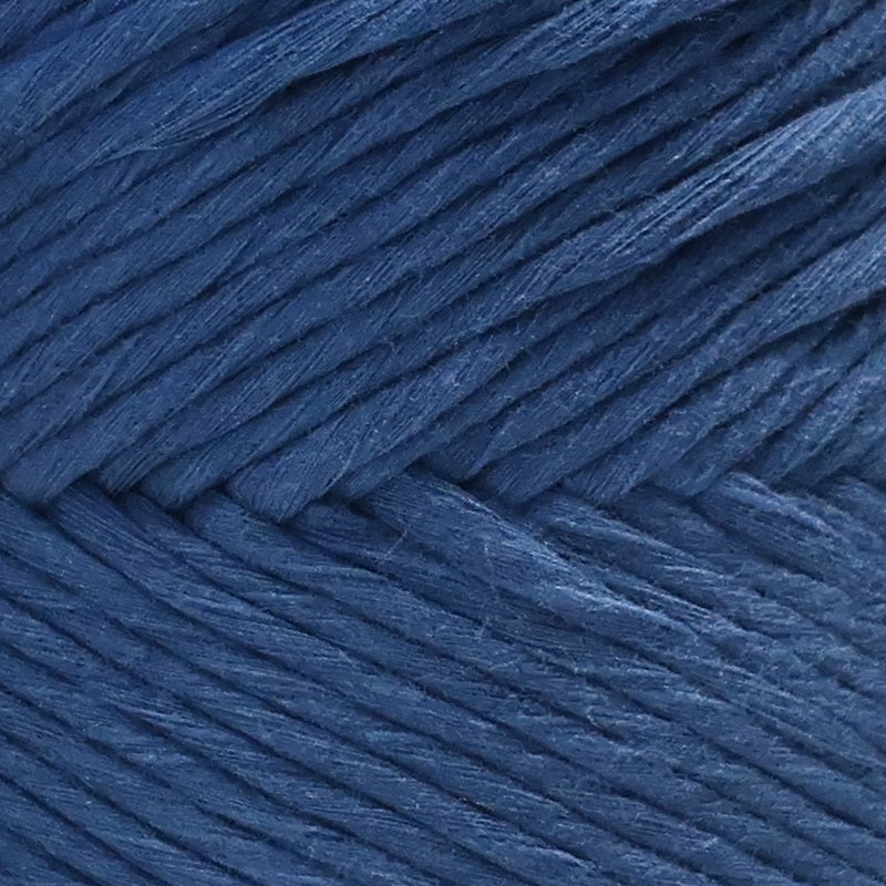 Rustic Macramé Cotton Denim Blue