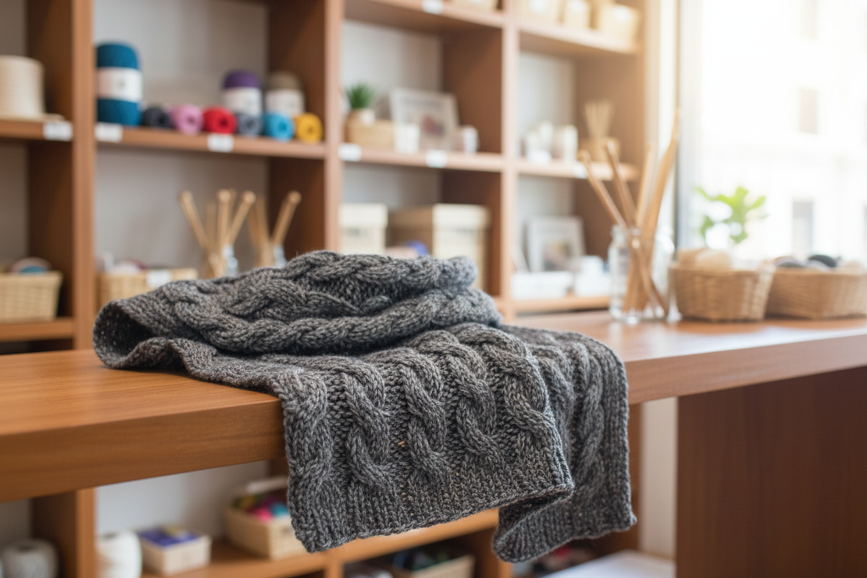 Algodão Rústico Preto e Cinza