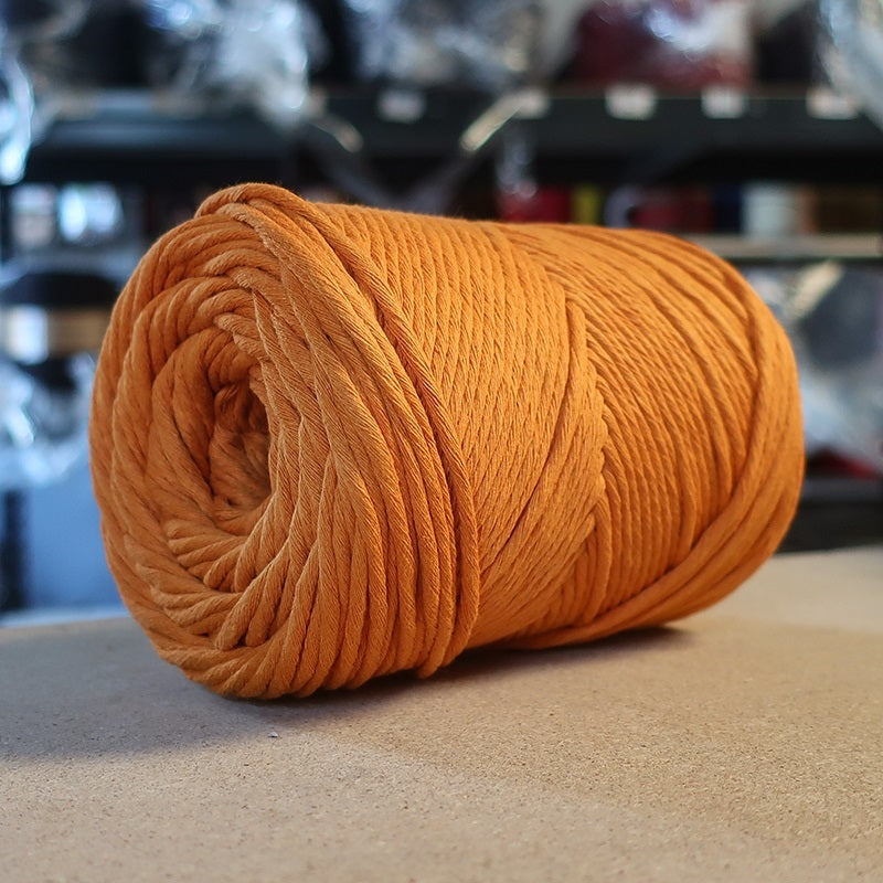 Rustic Macramé Cotton Orange
