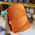 Rustic Macramé Cotton Orange