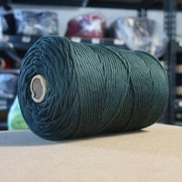 Macramê rústico, folha de algodão, verde, 200m