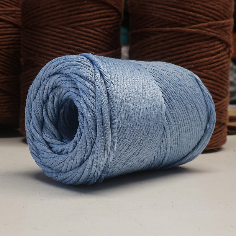 Rustic Macramé Cotton Light Blue
