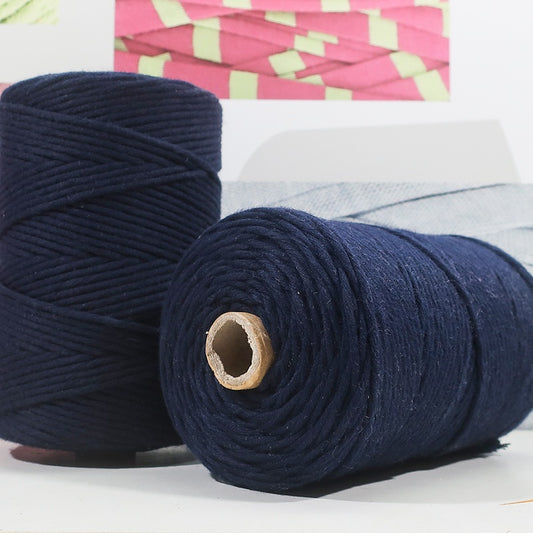 Rustic Cotton Dark Blue