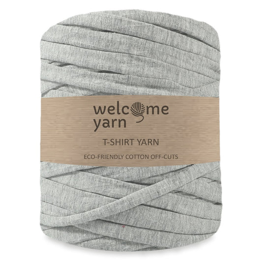 T-shirt Yarn Light Mottled Grey