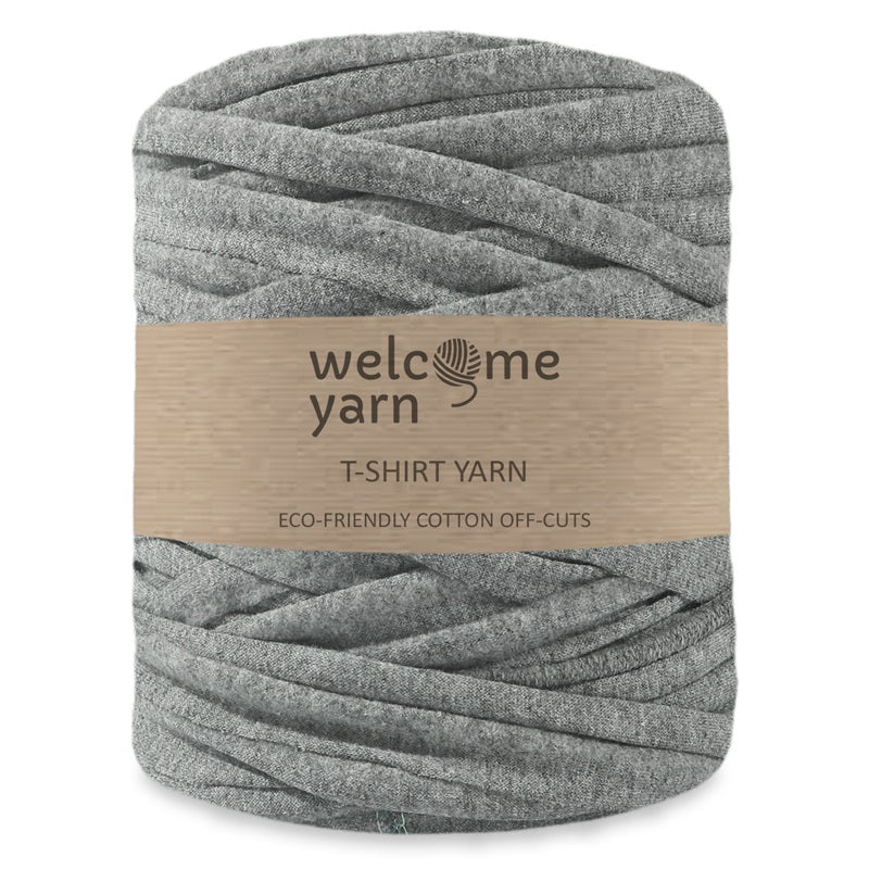 T-shirt Yarn Dark Mottled Grey - 2nd Quality