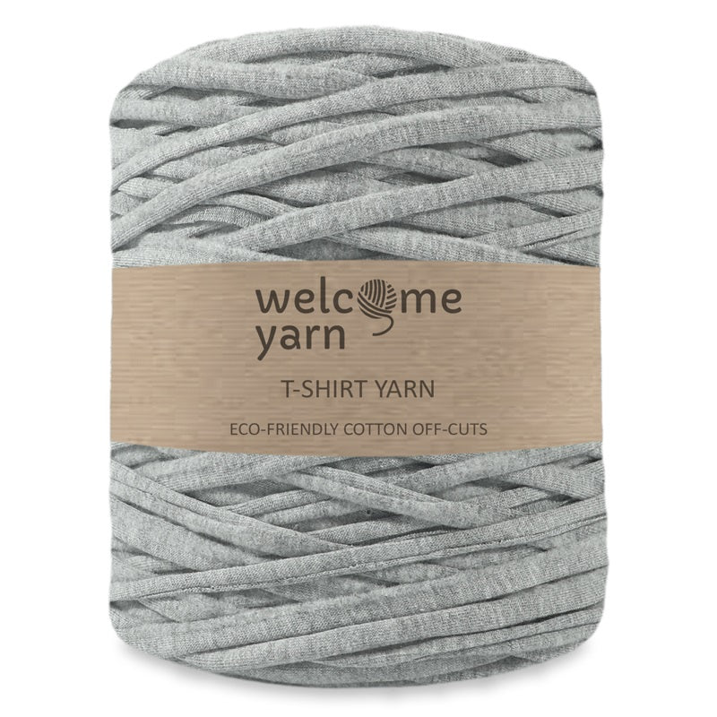 T-shirt Yarn Light Mottled Grey - 2nd Quality