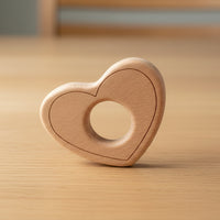 Anneau de dentition en bois pour bébé, pour les travaux manuels