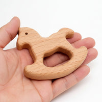 Anneau de dentition en bois pour bébé, pour les travaux manuels