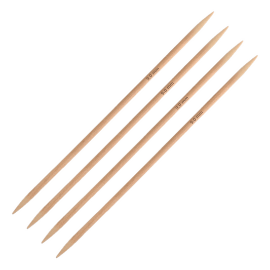 Bamboo Double Pointed Needles 9mm x 35cm