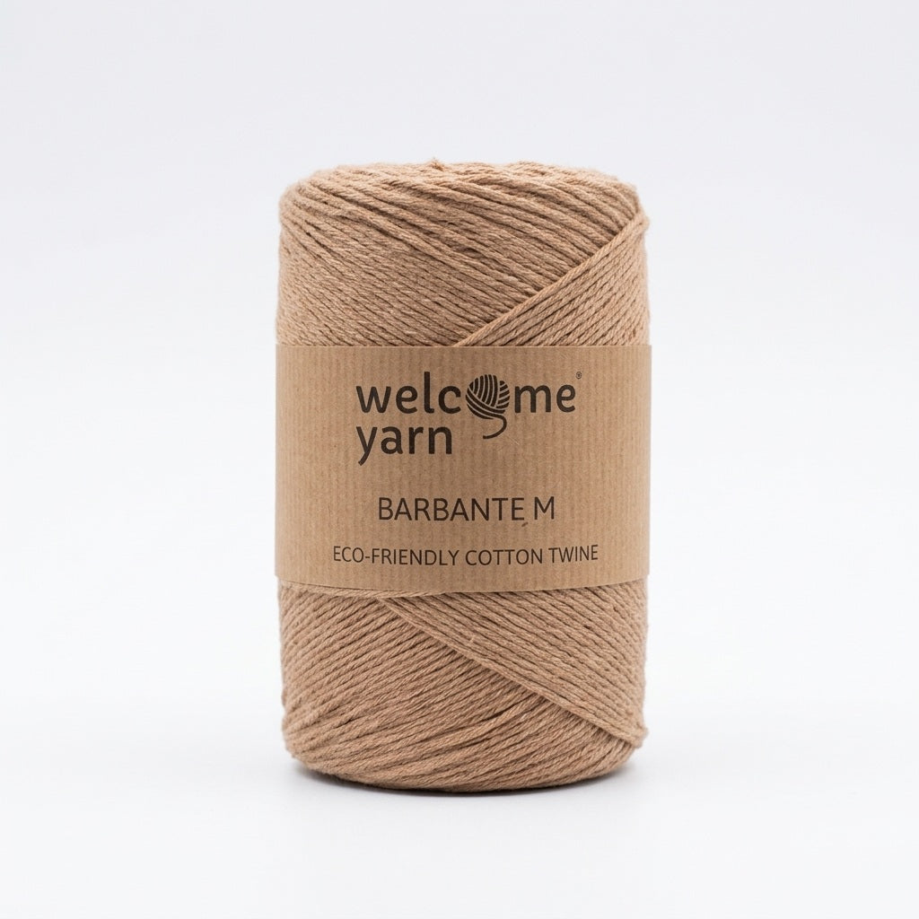 Fio Barbante M WelcomeYarn 1.5mm (250m / 300g) – Fio de Algodão Reciclado | Bege