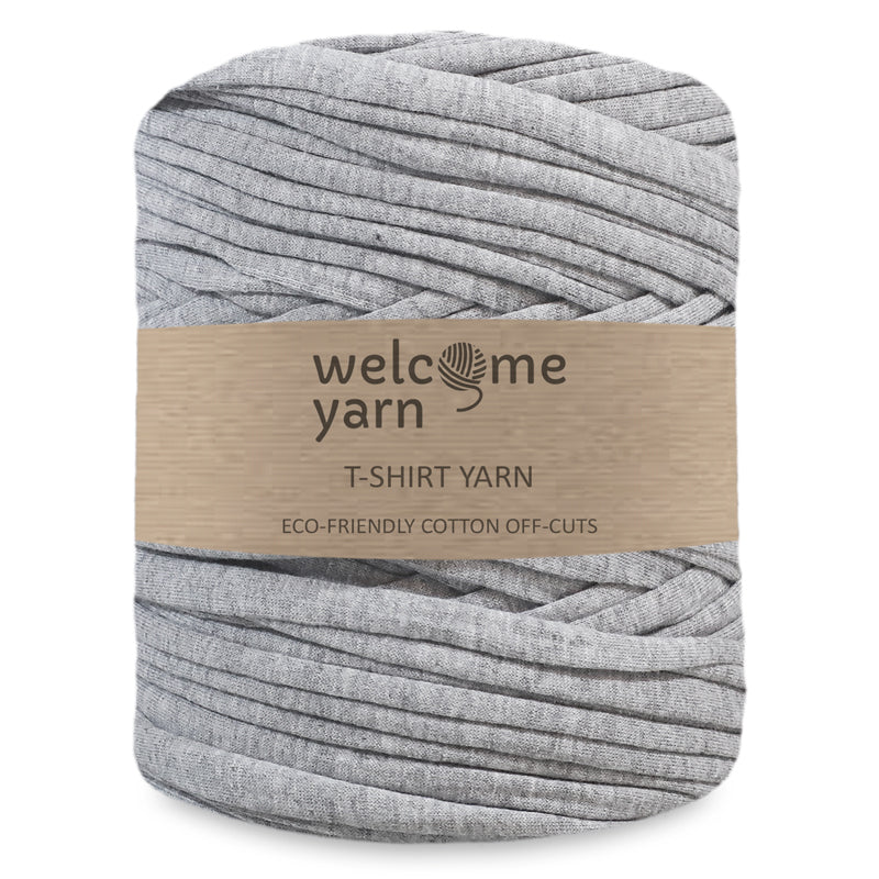 T-shirt Yarn Light Mottled Grey