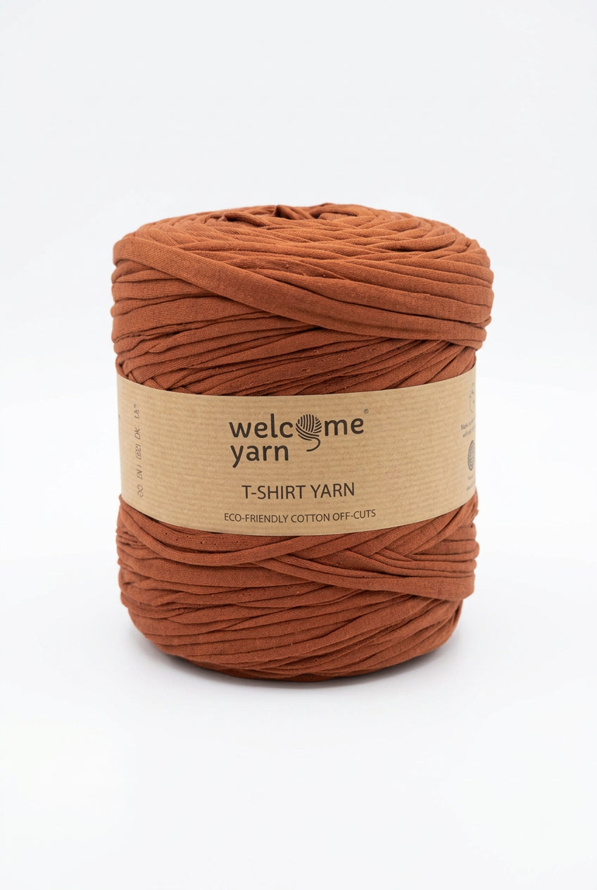 Fio de Trapilho WelcomeYarn 120m – Castanho Terracota / Camel